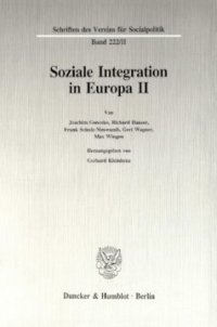 cover of the book Soziale Integration in Europa II