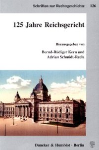 cover of the book 125 Jahre Reichsgericht