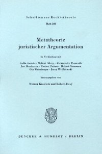 cover of the book Metatheorie juristischer Argumentation