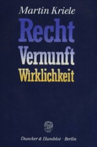 cover of the book Recht - Vernunft - Wirklichkeit