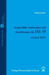 cover of the book Ausgewählte Änderungen und Auswirkungen des IAS 19: (revised 2011)