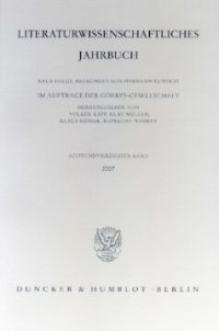 cover of the book Literaturwissenschaftliches Jahrbuch: 48. Band (2007)