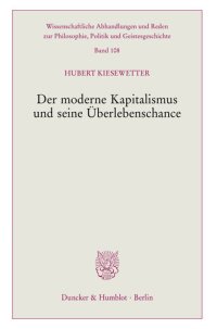 cover of the book Der moderne Kapitalismus und seine Überlebenschance