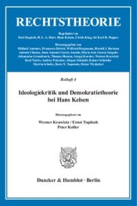 cover of the book Ideologiekritik und Demokratietheorie bei Hans Kelsen