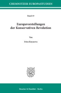 cover of the book Europavorstellungen der Konservativen Revolution