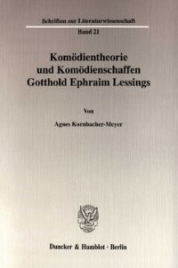 cover of the book Komödientheorie und Komödienschaffen Gotthold Ephraim Lessings