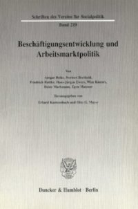 cover of the book Beschäftigungsentwicklung und Arbeitsmarktpolitik