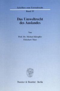 cover of the book Das Umweltrecht des Auslandes