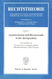 cover of the book Argumentation und Hermeneutik in der Jurisprudenz