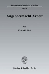 cover of the book Angebotsmacht Arbeit