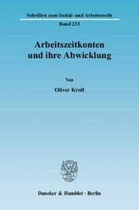 cover of the book Arbeitszeitkonten und ihre Abwicklung