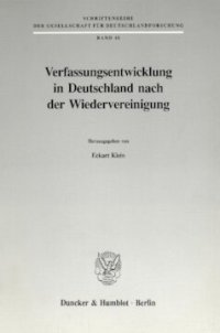 cover of the book Verfassungsentwicklung in Deutschland nach der Wiedervereinigung