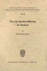 cover of the book Über die Sprachverführung des Denkens