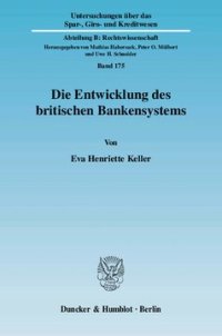 cover of the book Die Entwicklung des britischen Bankensystems