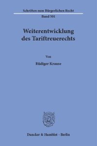 cover of the book Weiterentwicklung des Tariftreuerechts