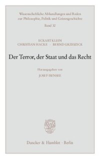 cover of the book Der Terror, der Staat und das Recht: Hrsg. von Josef Isensee