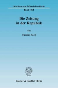 cover of the book Die Zeitung in der Republik