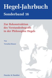 cover of the book Zur Rekonstruktion des Verstandesbegriffs in der Philosophie Hegels