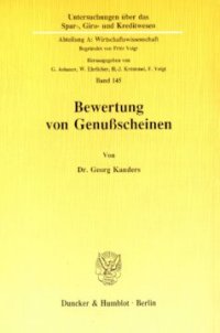 cover of the book Bewertung von Genußscheinen