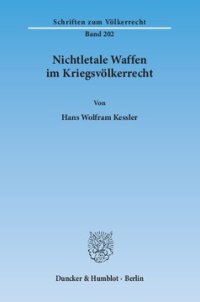 cover of the book Nichtletale Waffen im Kriegsvölkerrecht