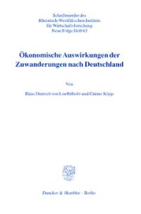 cover of the book Ökonomische Auswirkungen der Zuwanderungen nach Deutschland