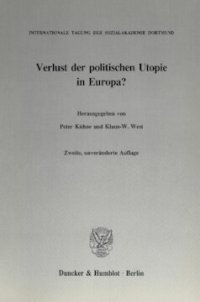 cover of the book Verlust der politischen Utopie in Europa?