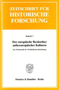 cover of the book Der europäische Beobachter außereuropäischer Kulturen: Zur Problematik der Wirklichkeitswahrnehmung