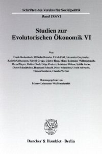 cover of the book Studien zur Evolutorischen Ökonomik VI: Ein Diskurs zu Analysemethoden der Evolutorischen Ökonomik