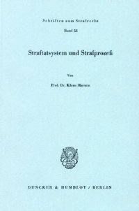 cover of the book Straftatsystem und Strafprozeß