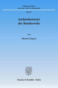 cover of the book Auslandseinsatz der Bundeswehr