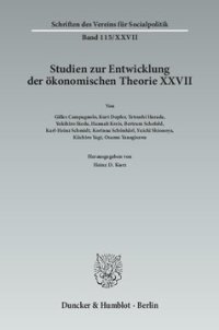 cover of the book Der Einfluss deutschsprachigen wirtschaftswissenschaftlichen Denkens in Japan: Studien zur Entwicklung der ökonomischen Theorie XXVII