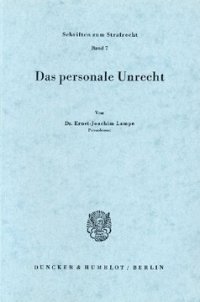 cover of the book Das personale Unrecht