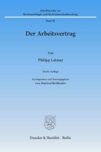 cover of the book Der Arbeitsvertrag