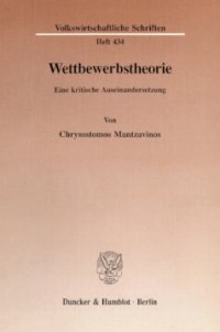 cover of the book Wettbewerbstheorie: Eine kritische Auseinandersetzung