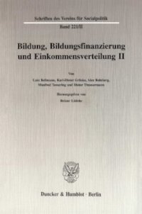 cover of the book Bildung, Bildungsfinanzierung und Einkommensverteilung II