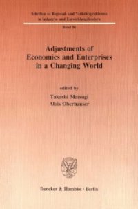 cover of the book Adjustments of Economics and Enterprises in a Changing World