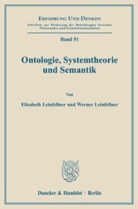 cover of the book Ontologie, Systemtheorie und Semantik