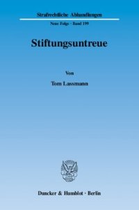 cover of the book Stiftungsuntreue