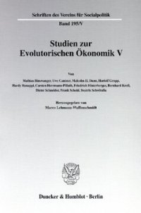 cover of the book Studien zur Evolutorischen Ökonomik V: Theoretische und empirische Beiträge zur Analyse des wirtschaftlichen Wandels