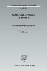 cover of the book Wettbewerbsprobleme im Internet