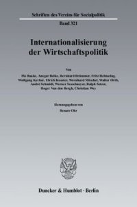 cover of the book Internationalisierung der Wirtschaftspolitik