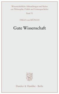 cover of the book Gute Wissenschaft