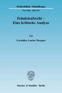 cover of the book Feindstrafrecht - Eine kritische Analyse