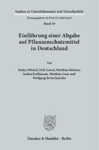 cover of the book Einführung einer Abgabe auf Pflanzenschutzmittel in Deutschland