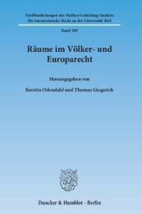 cover of the book Räume im Völker- und Europarecht