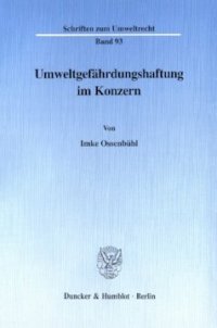 cover of the book Umweltgefährdungshaftung im Konzern