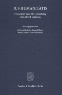 cover of the book Ius Humanitatis: Festschrift zum 90. Geburtstag von Alfred Verdross