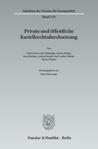 cover of the book Private und öffentliche Kartellrechtsdurchsetzung