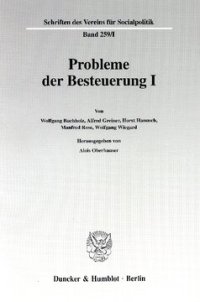 cover of the book Probleme der Besteuerung I