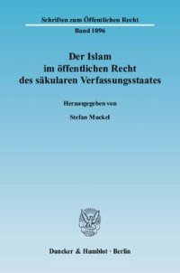 cover of the book Der Islam im öffentlichen Recht des säkularen Verfassungsstaates